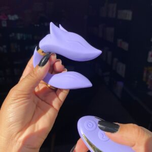 Vibrador de casal com formato de raposa com controle remoto - 9 intensidades (1235)