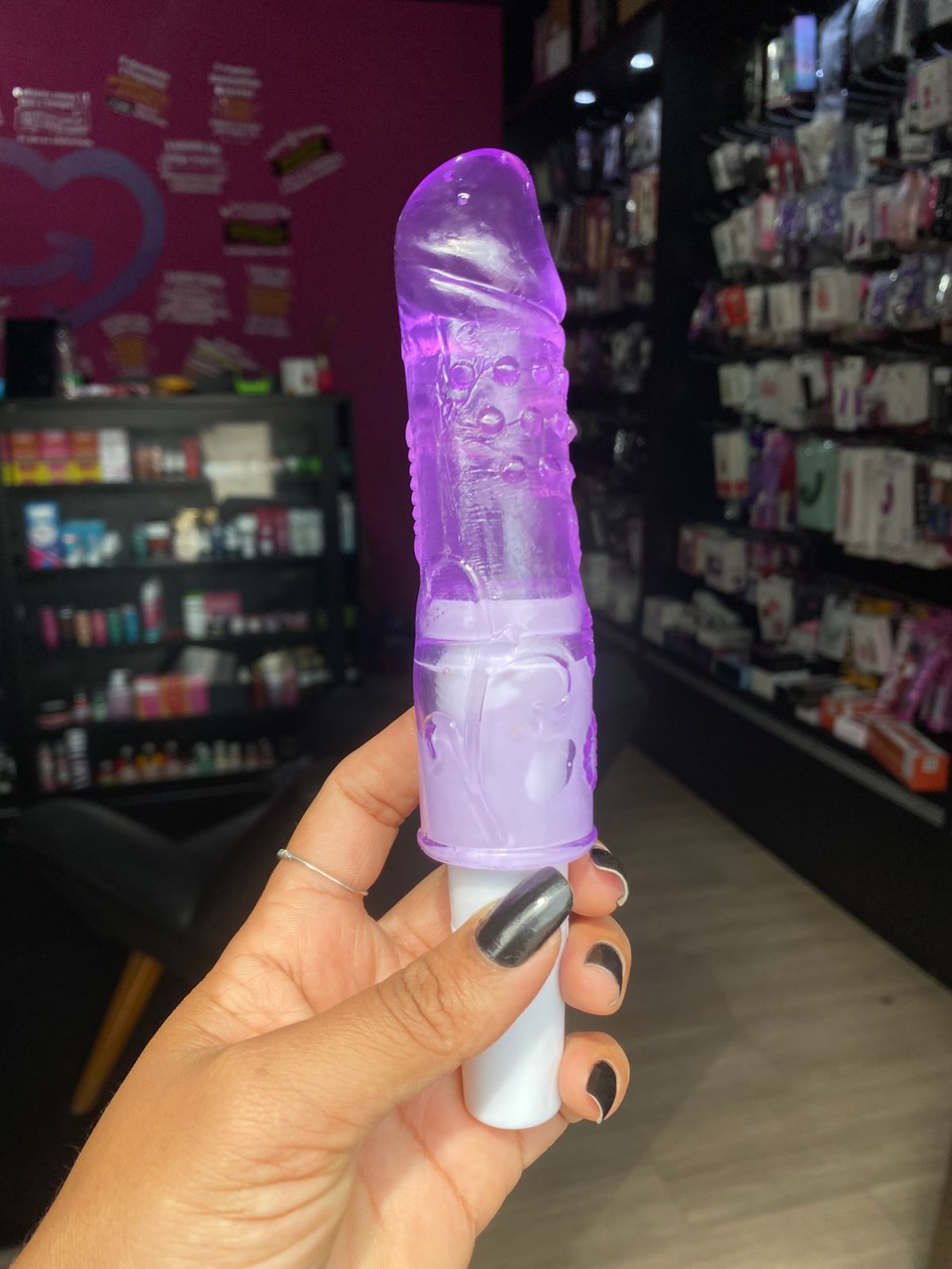 Benjamim -V1br4d0r Bastão formato de P3n1s em jelly- 01 intensidade (6174) pilha