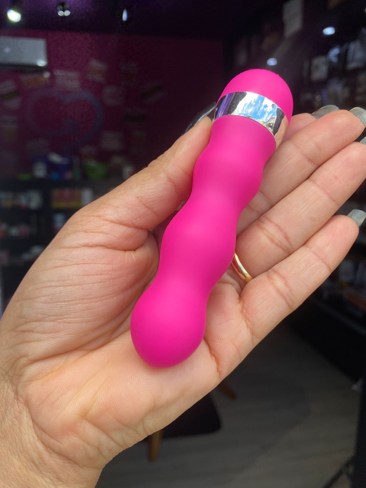 Ruan -Vibrador com Anéis Massageadores Multivelocidade (PS005B) pilha — foto 3