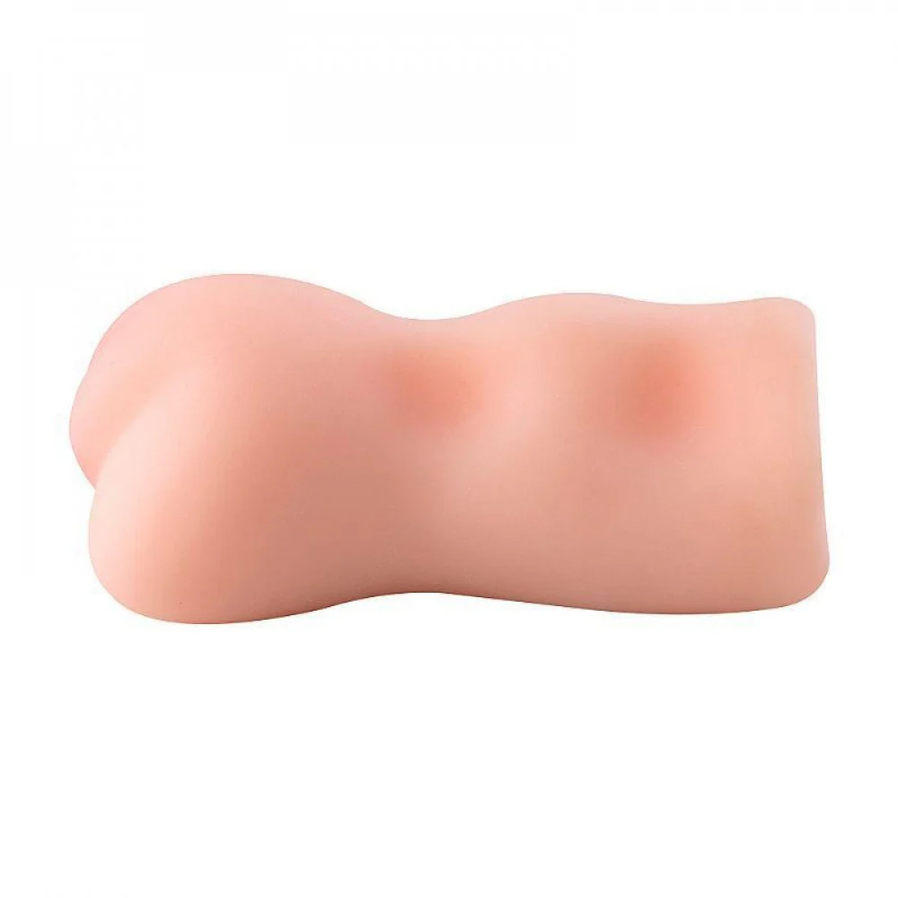 M4sturb4d0r masculino em formato de v4g1n4 14x7,3cm (6759) beje