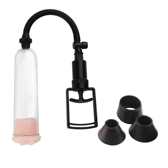 Bomba Peniana Manual com 3 Aneis + Vagina