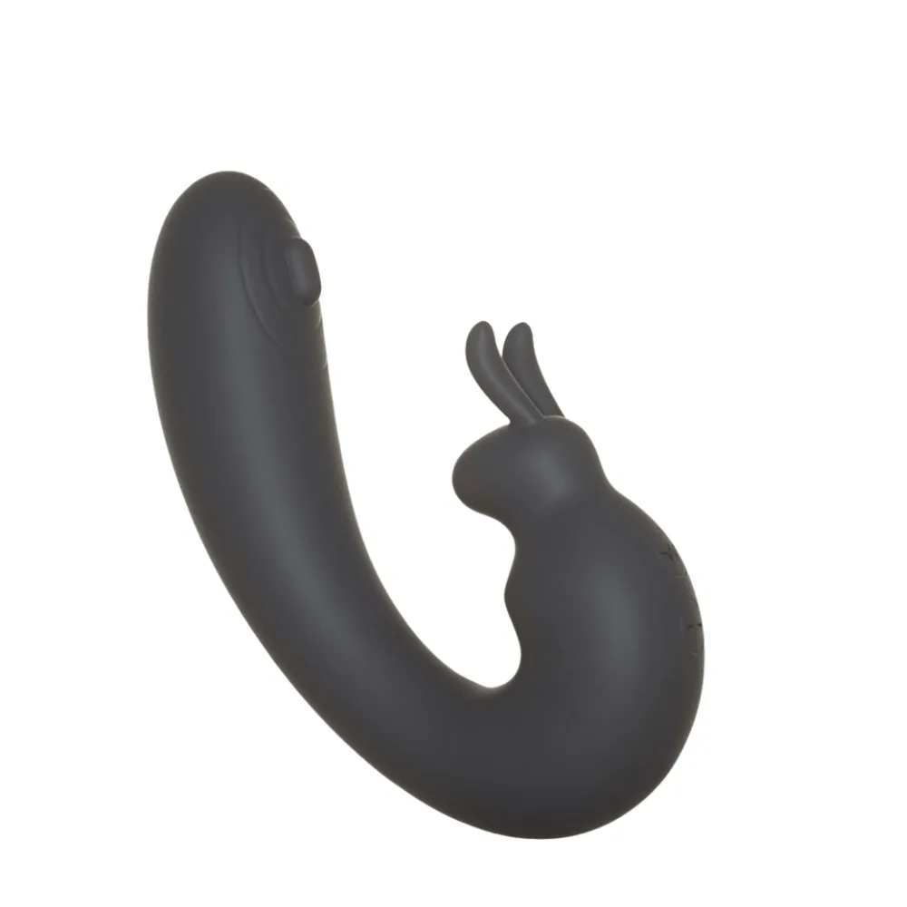 Vibrador Rabbit e Pulsação - Preto Recarregável