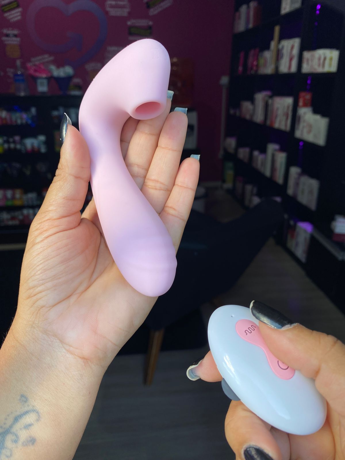 Vibrador calcinha com pulsação no clitóris 10 intensidades (1063) recarregável — foto 6