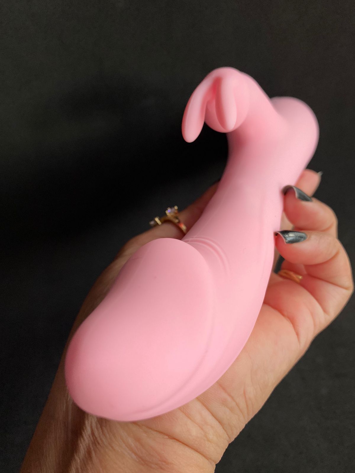 Vibrador ponto G com estimulador rabbit vai e vem (1329) Recarregável — foto 2