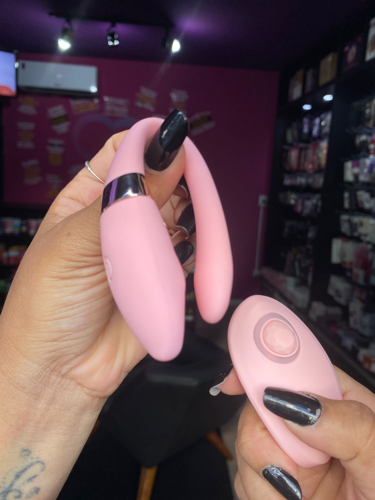 V1br4d0r Luxo Casal Pontas Duplas 10 Vibrações (CD031) recarregável