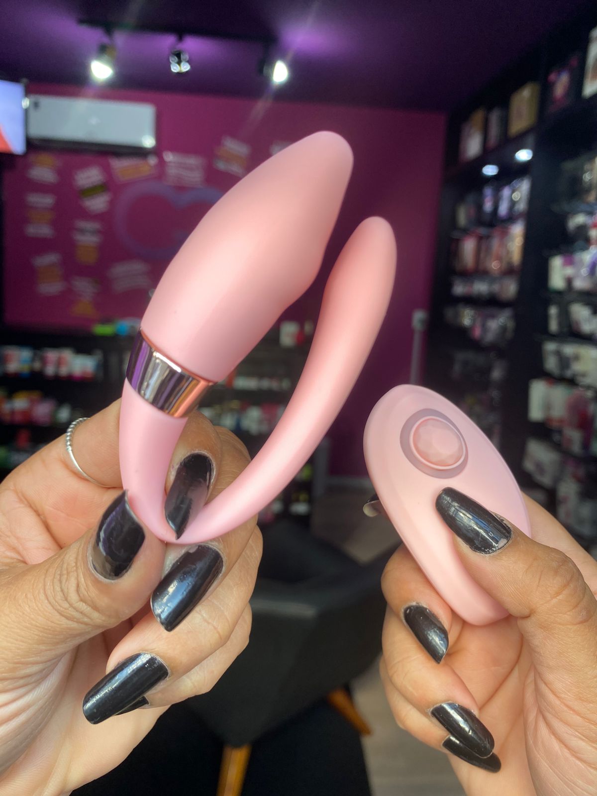 V1br4d0r Luxo Casal Pontas Duplas 10 Vibrações (CD031) recarregável