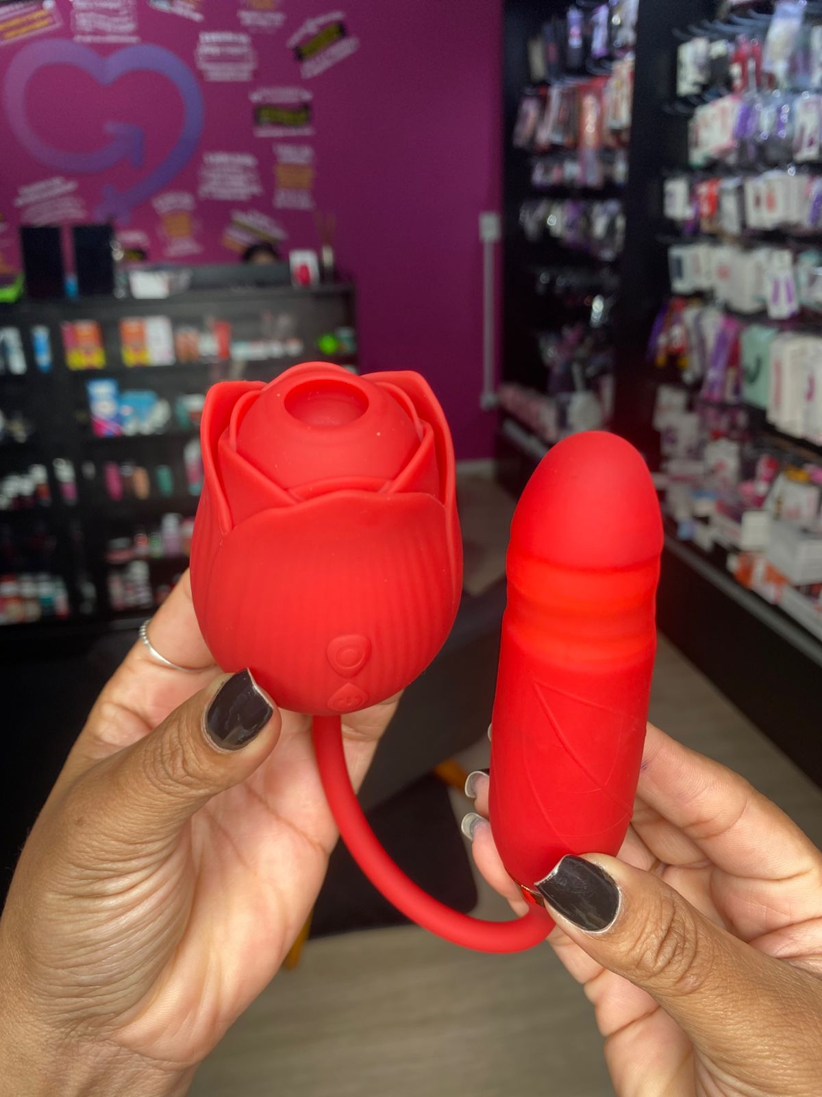 Rosa do Tesão (GOZ by iFody) — Vibrador 2 em 1 Recarregável | Ponto G Vai e Vem + Pulsação Clitoriana — foto 2