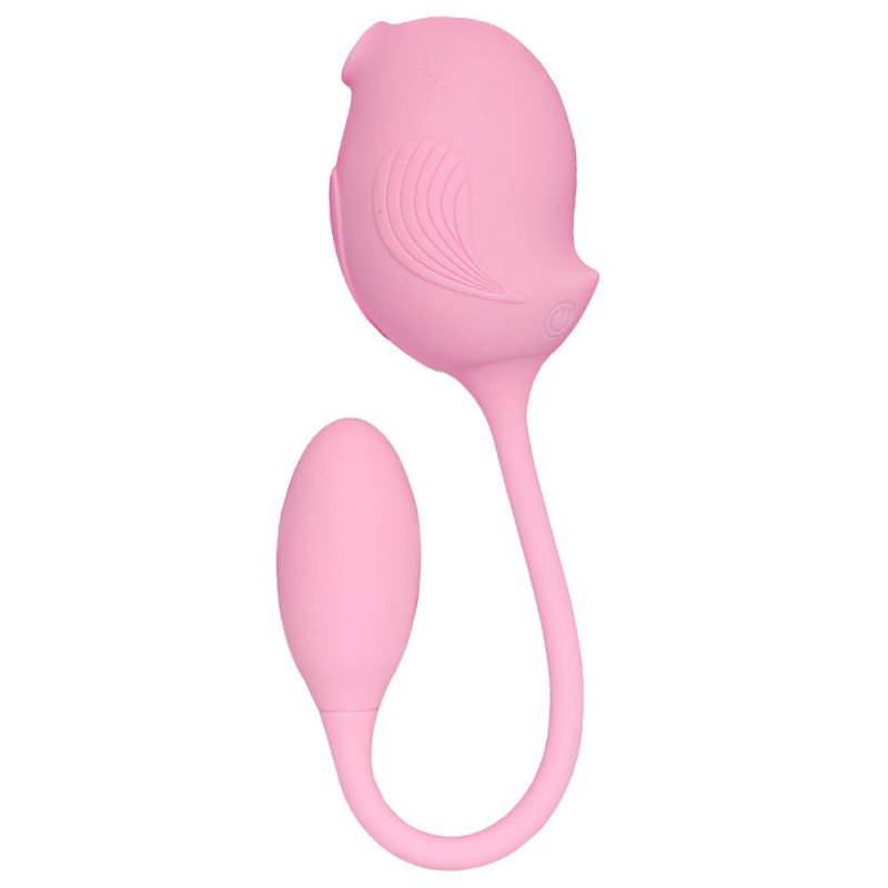 pássaro -vibrador por aplicativo de celular vibra e pulsa com linguinha (1516) recarregável