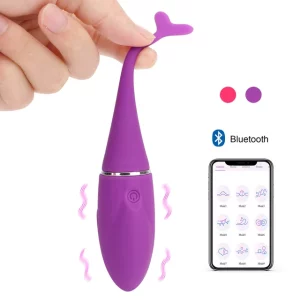 Cápsula vibratória em formato de golfinho por aplicativo (2152) pink