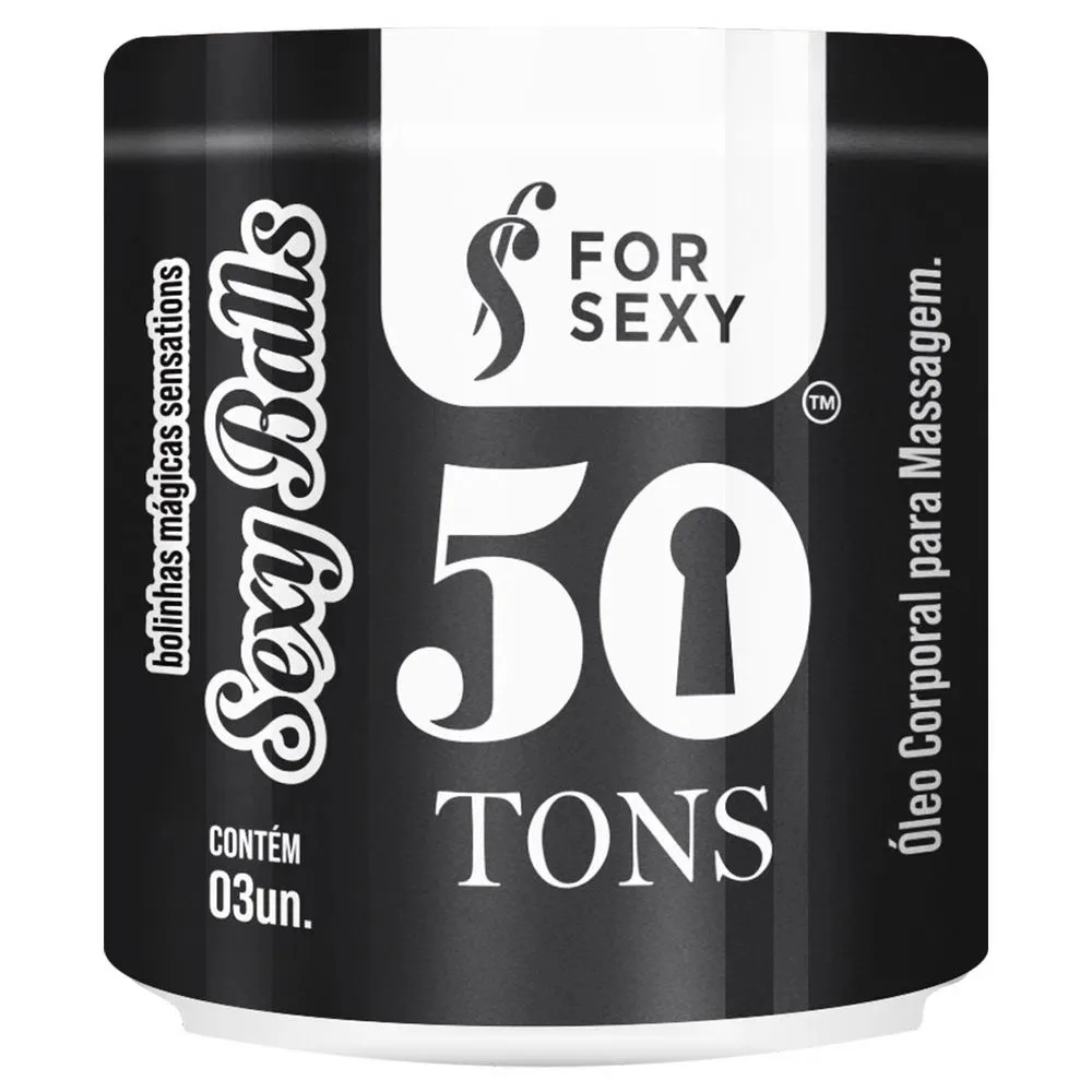 Bolinha 50 Tons (VIBRA, ESQUENTA, ESFRIA, PULSA) 03 Unidades