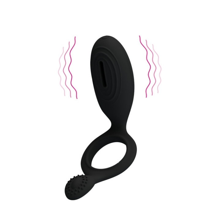 Anel Peniano Ethel Duplo com Vibrador (1192) Pretty Love — foto 1