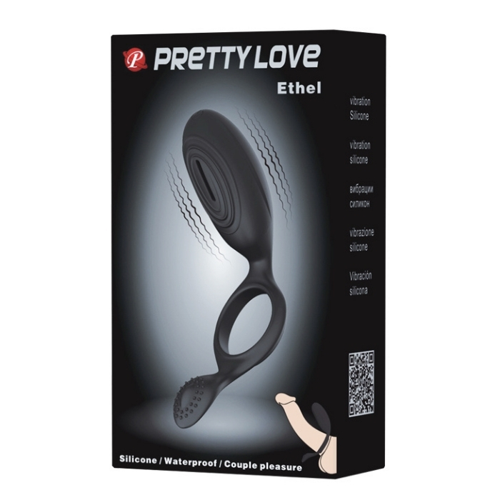 Anel Peniano Ethel Duplo com Vibrador (1192) Pretty Love — foto 2
