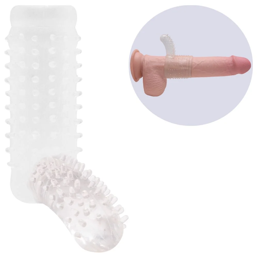 Meia Capa Peniana Com 3st1mul4d0r clitoriano (kt813)