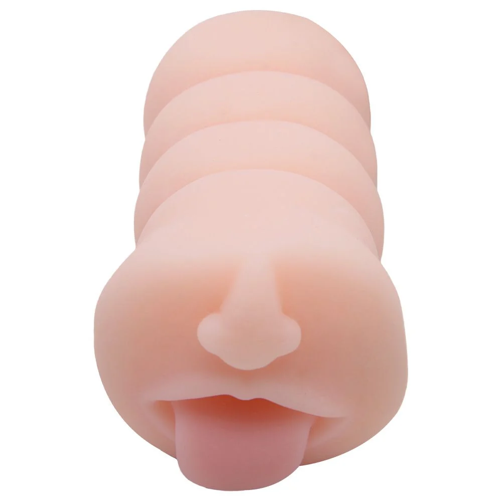 Masturbador Masculino em Formato de Boca com Língua 14cm