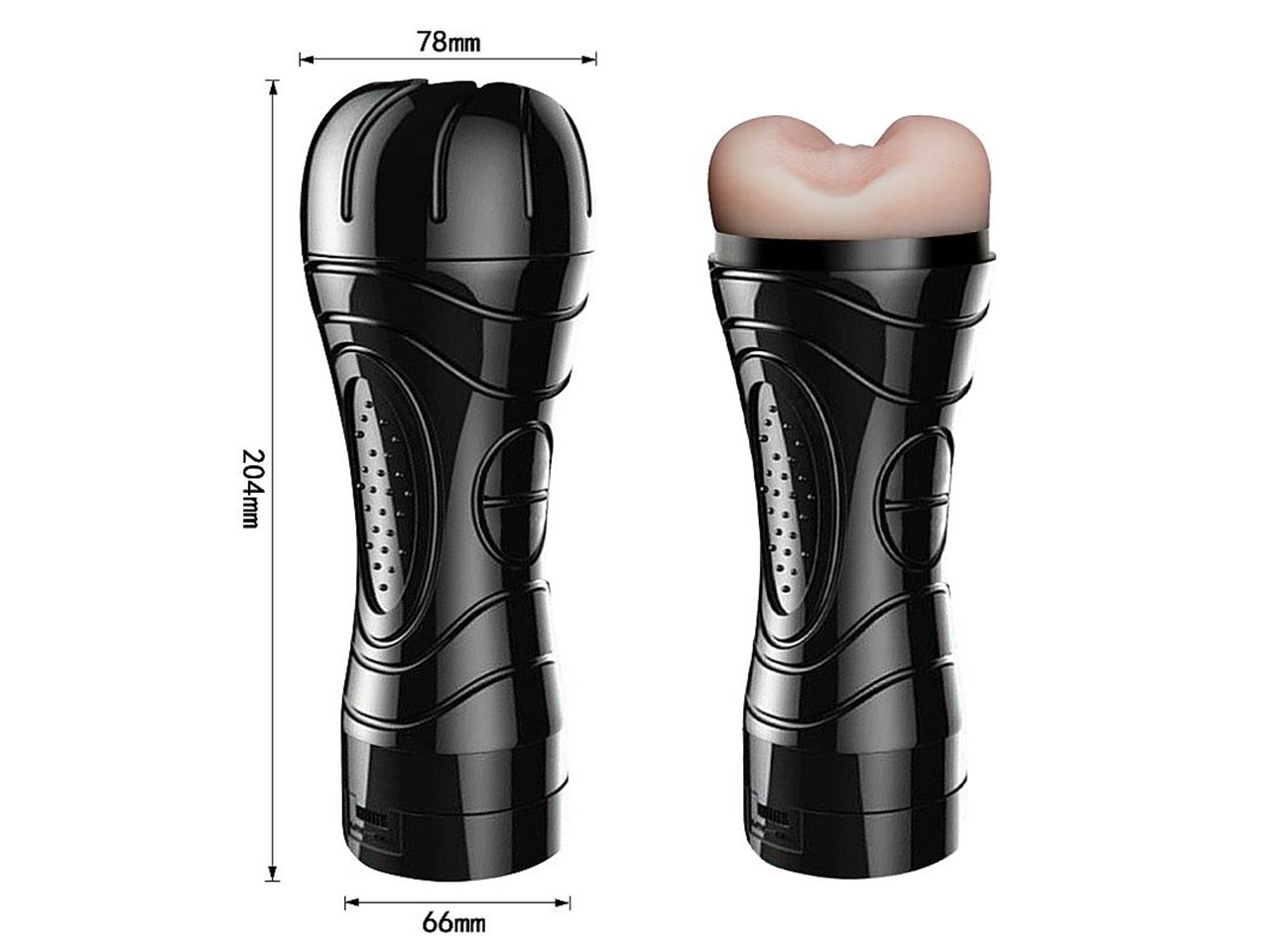 Masturbador Lanterna em Formato de Ânus em Cyberskin com Vibrador — foto 2