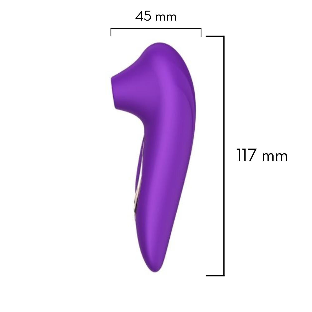 Vibrador clitoriano vibra por ondas de Pulsação 5 intensidades (2139) recarregável — foto 6