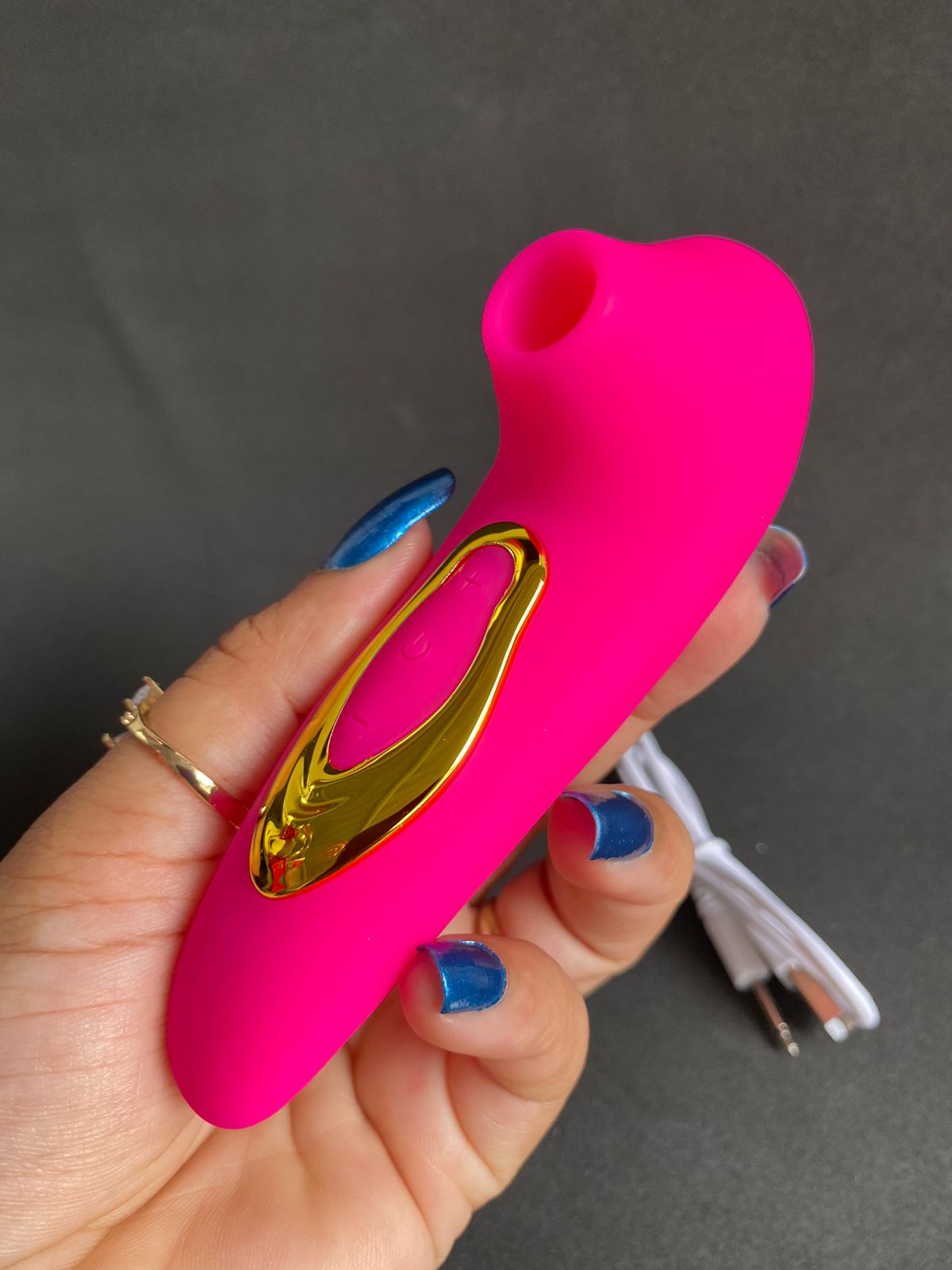 V1br4d0r clitoriano vibra por ondas de Pulsação 5 intensidades (2139) recarregável