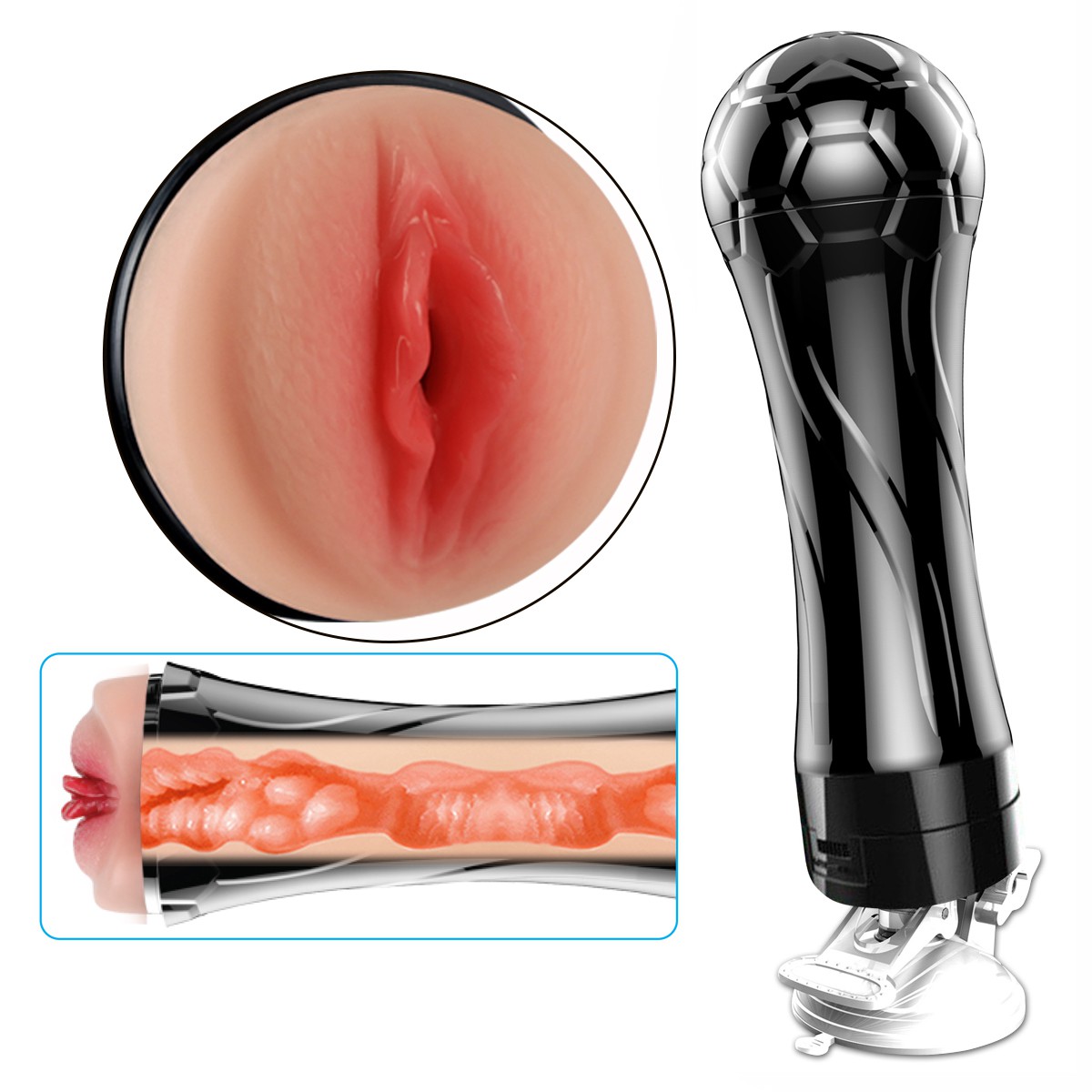 BUCETS (GOZ by iFody) — M4sturb4d0r Masculino Formato V4g1n4 com Ventosa | Cyber Skin