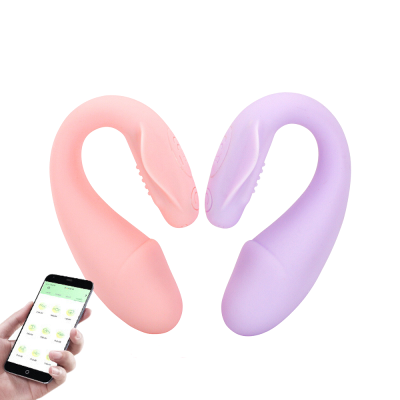 Vibrador de casal por aplicativo de celular  10 intensidades (1209) recarregável