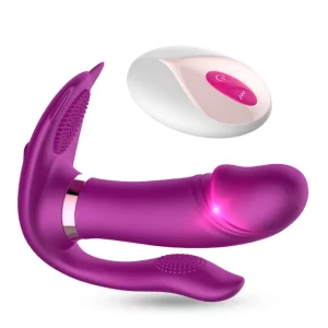 Vibrador calcinha com controle remoto e aquecimento 9 intensidades (4353)
