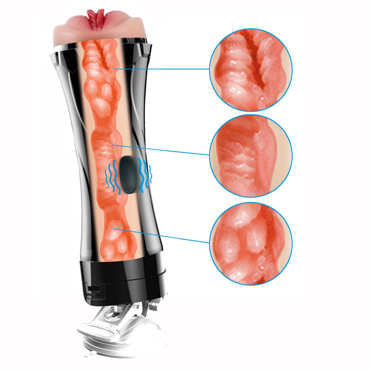 BUCETS (GOZ by iFody) — M4sturb4d0r Masculino Formato V4g1n4 com Ventosa | Cyber Skin