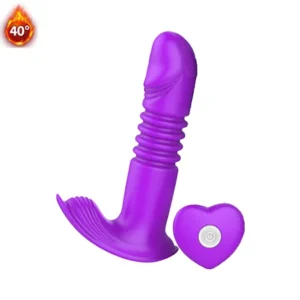 Vibrador calcinha vai e vem com aquecimento e controle sem fio (1505) recarregável