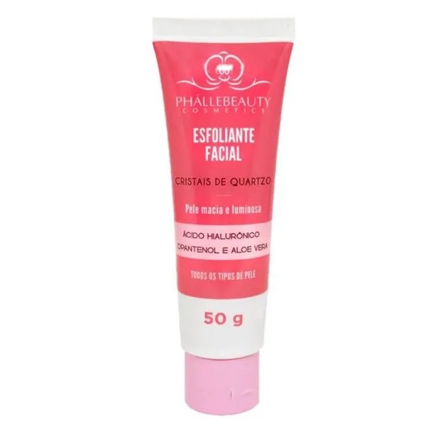 GEL ESFOLIANTE FACIAL PHALLEBEAUTY - CRISTAIS DE QUARTZO