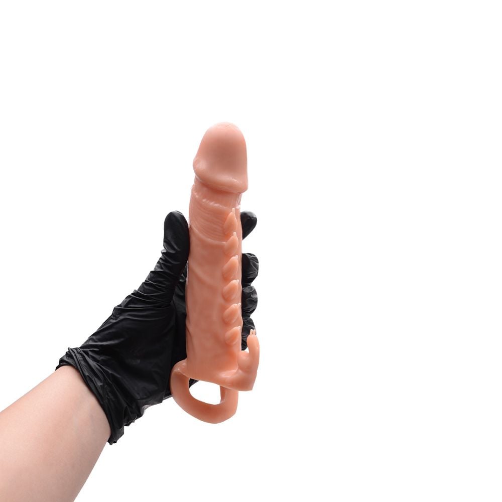 Capa Peniana 16cm com Extensor de 4cm e Anel para Escroto (BI026246) – PRETTY LOVE EMMITT (CP16)