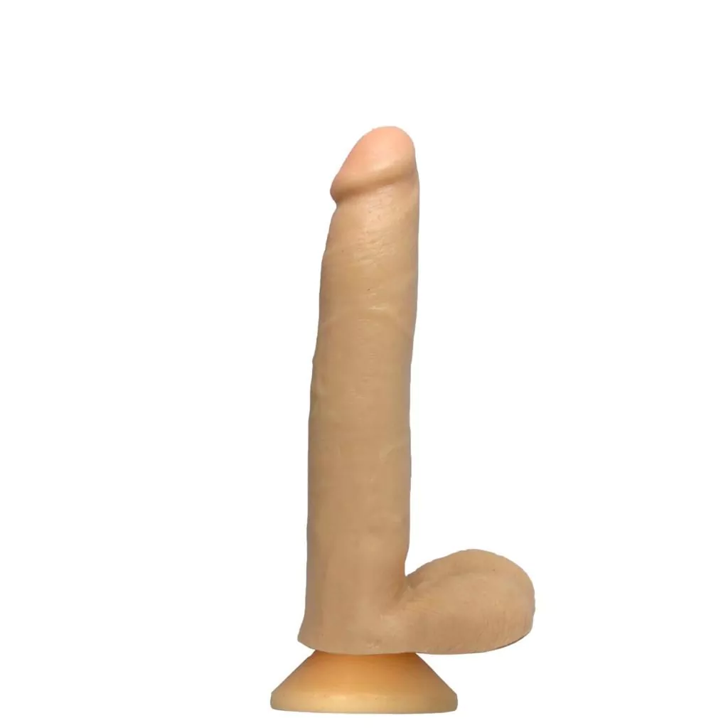 Lucas - Pênis Super Realistico Maciço com Escroto e Ventosa 20,5 x 4cm em Cyberskin