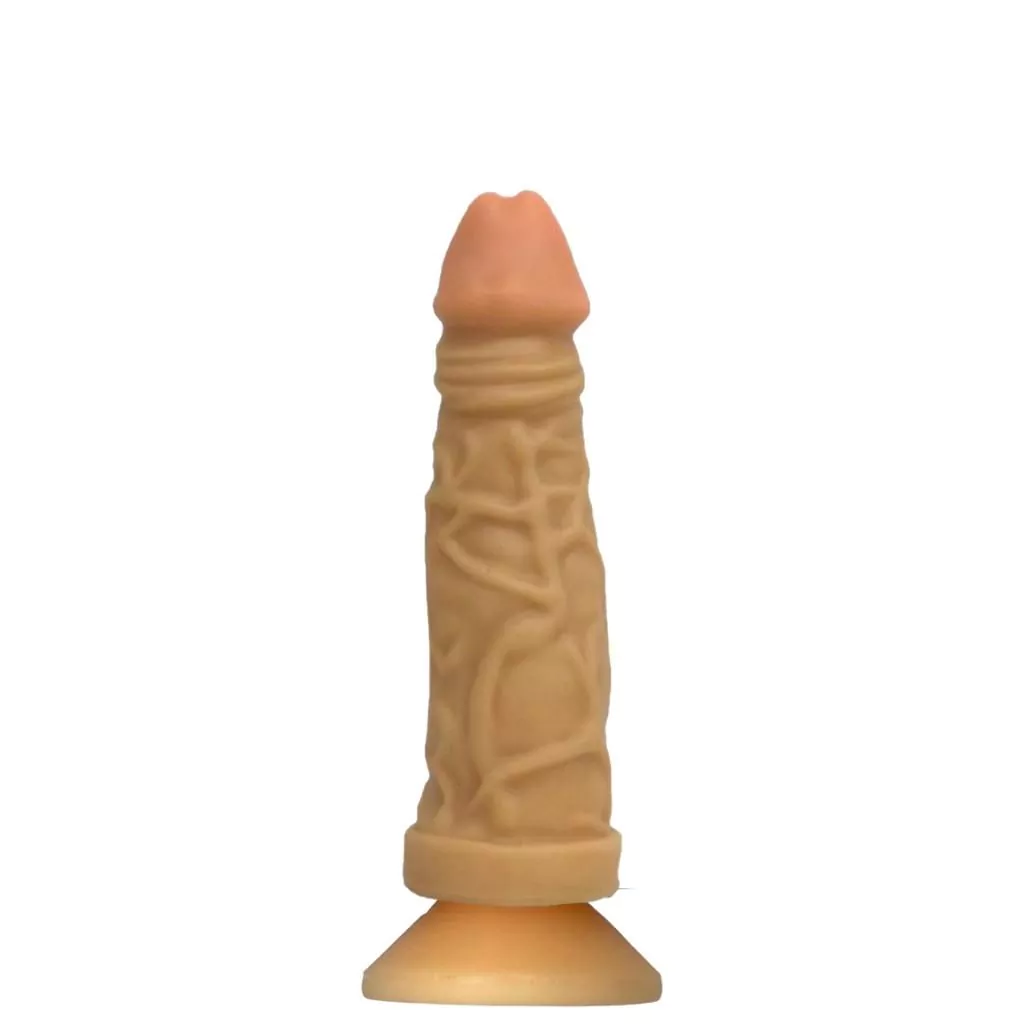Pênis Realístico com Ventosa em Cyberskin 18,5 x 4 cm