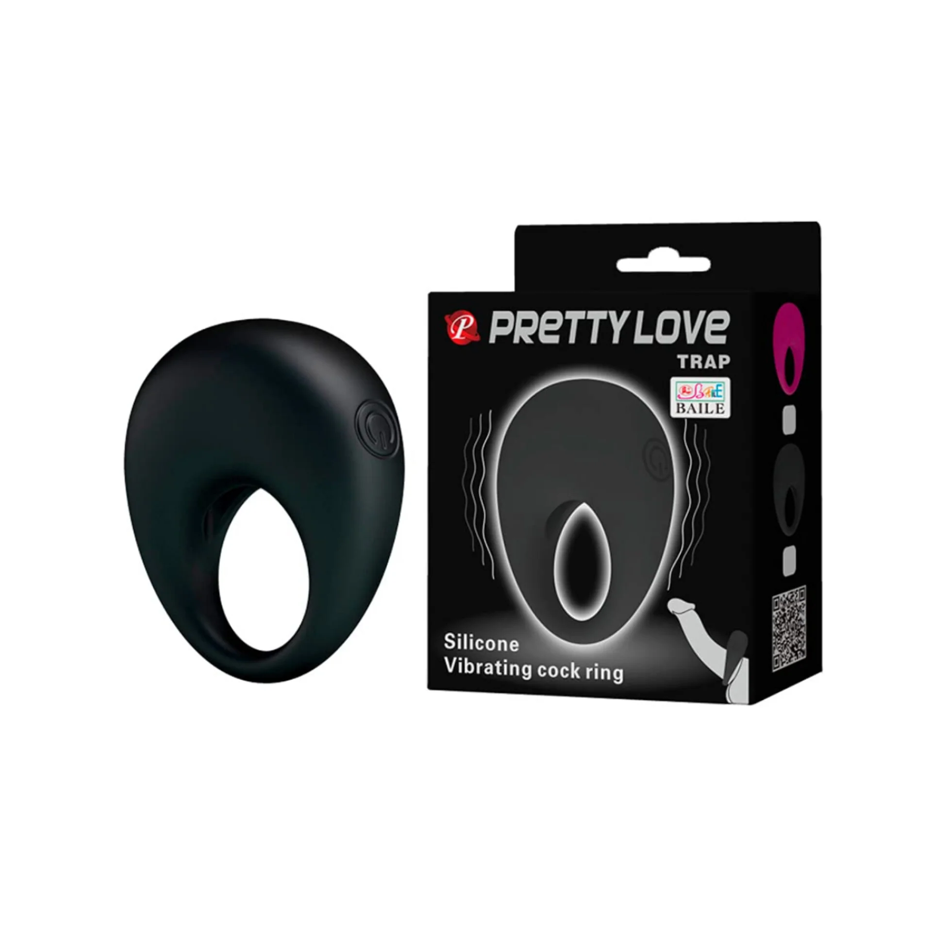 Anel Peniano Trap com Vibrador (1200) Pretty Love — foto 1