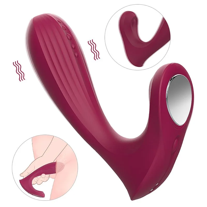 Vibrador de Ponto G e estimulo clitoriano com 9 vibração (7014) recarregável