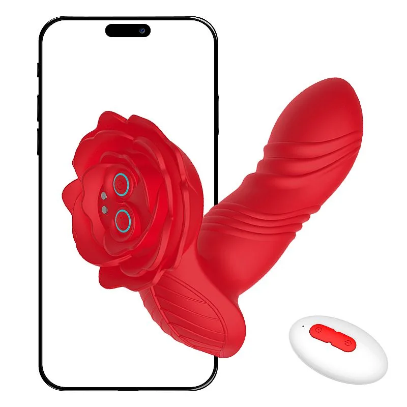 Vibrador por Aplicativo de Celular com Vai e Vem, Vibra no Ponto G e Possui Pulsação no Clitóris - Recarregável