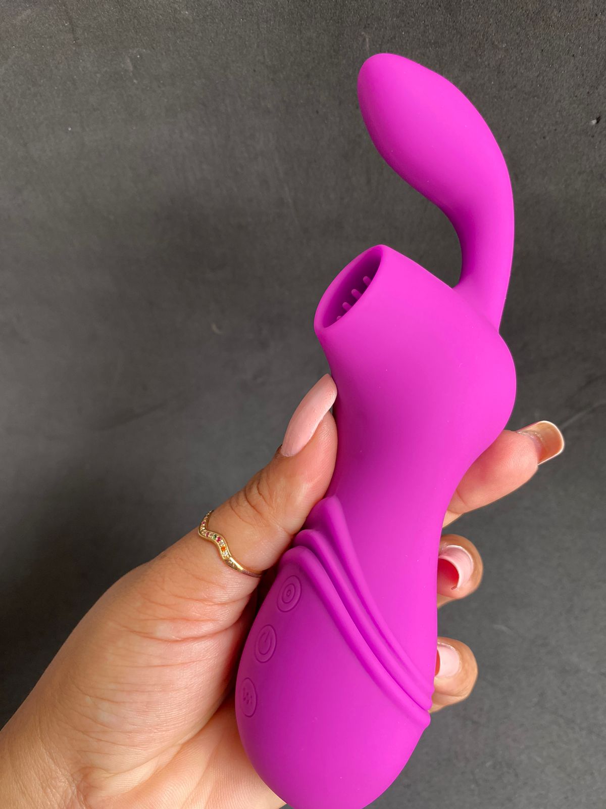 Sugador clitoriano com estimulo no Ponto G 12 intensidades (1056) roxo — foto 2