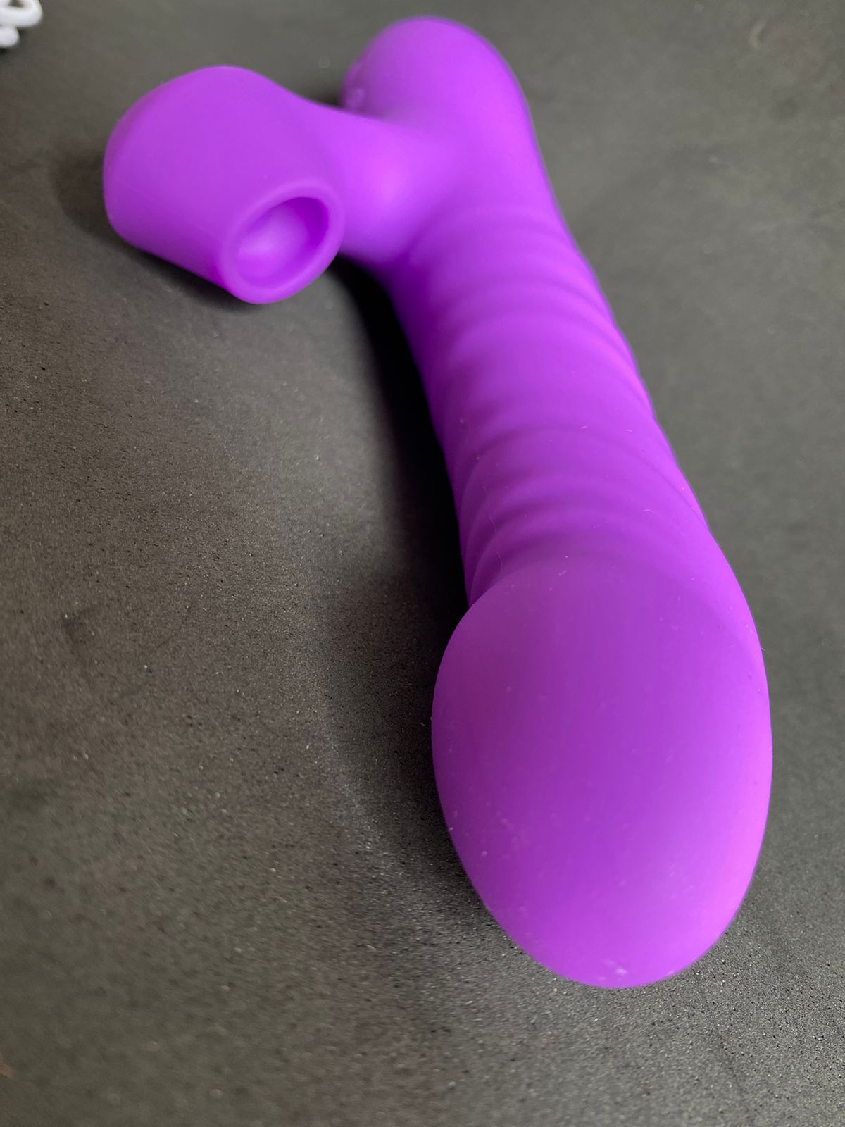 Vibrador ponto G com estimulador clitoriano vai e vem 10 vibração (5214) Recarregável — foto 5