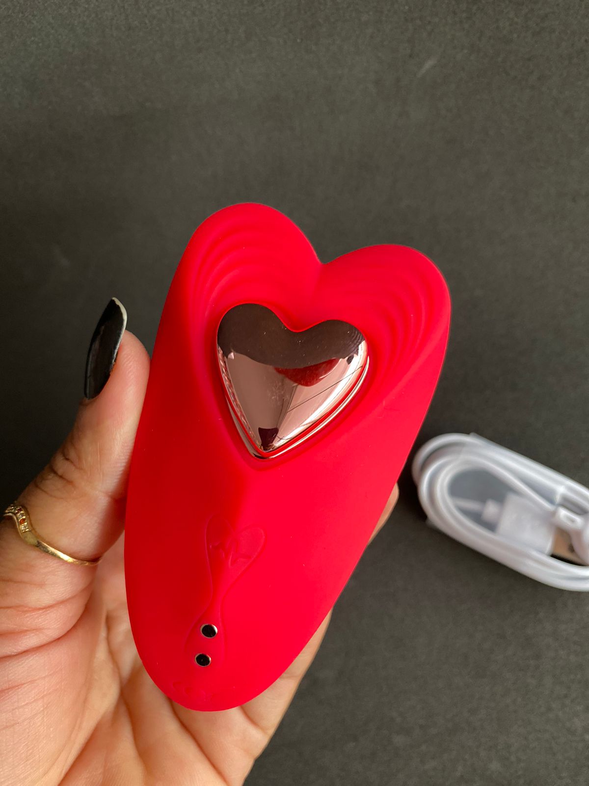 Vibrador de Calcinha com Imã Formato de Coração via Aplicativo de celular  (3078) recarregável — foto 6