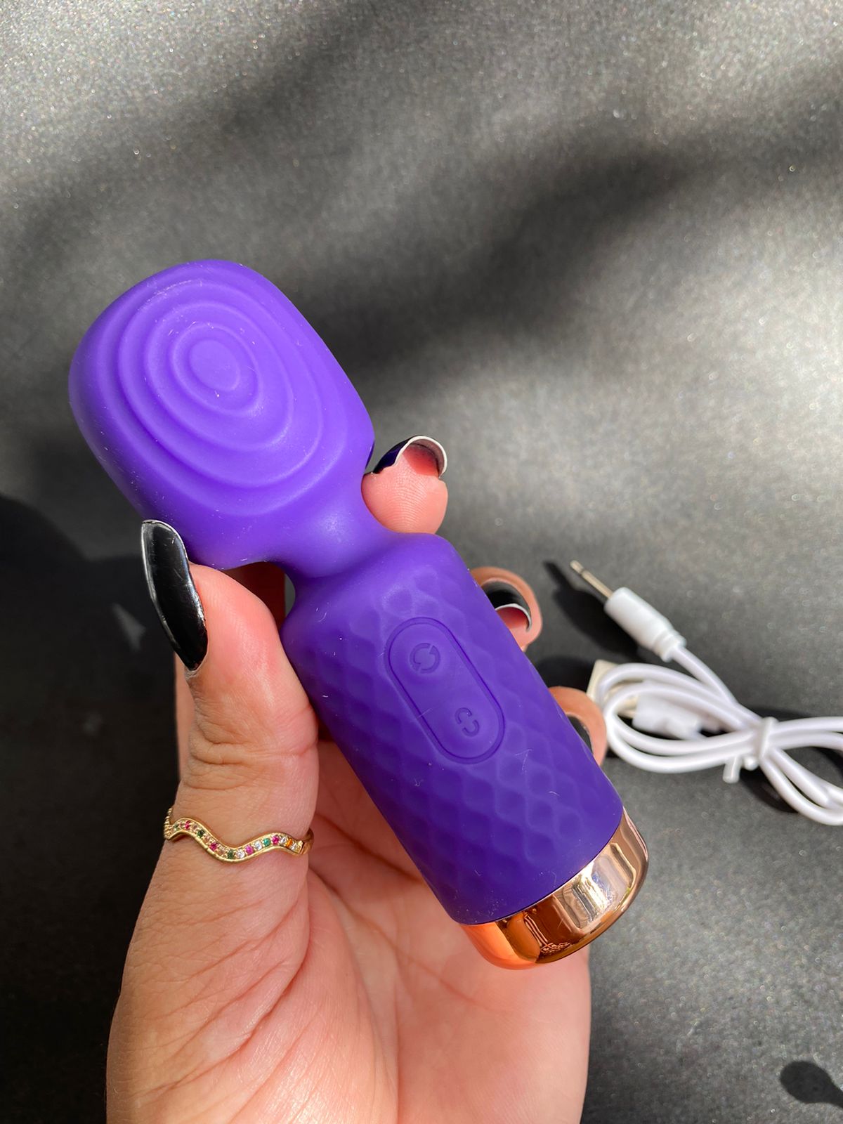 Mini varinha mágica com 10 modos de v1br4ç40 (2148) recarregável