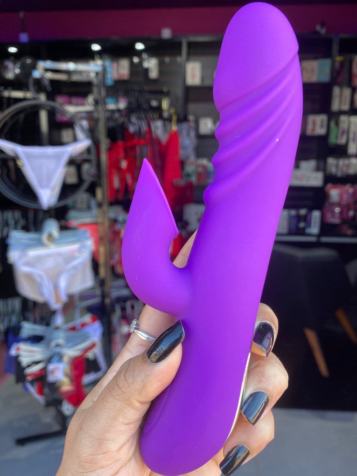 Sugador com estimulo no Ponto G -12 modos de vibração + 12 modos de sucção (1218) roxo — foto 7