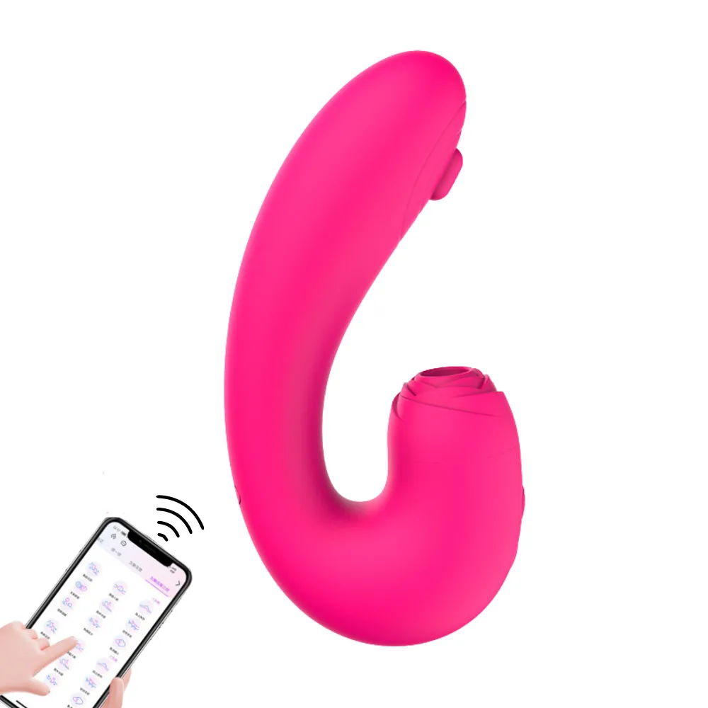 Vibrador por aplicativo de celular com pulsação 10 intensidades (3408) recarregável