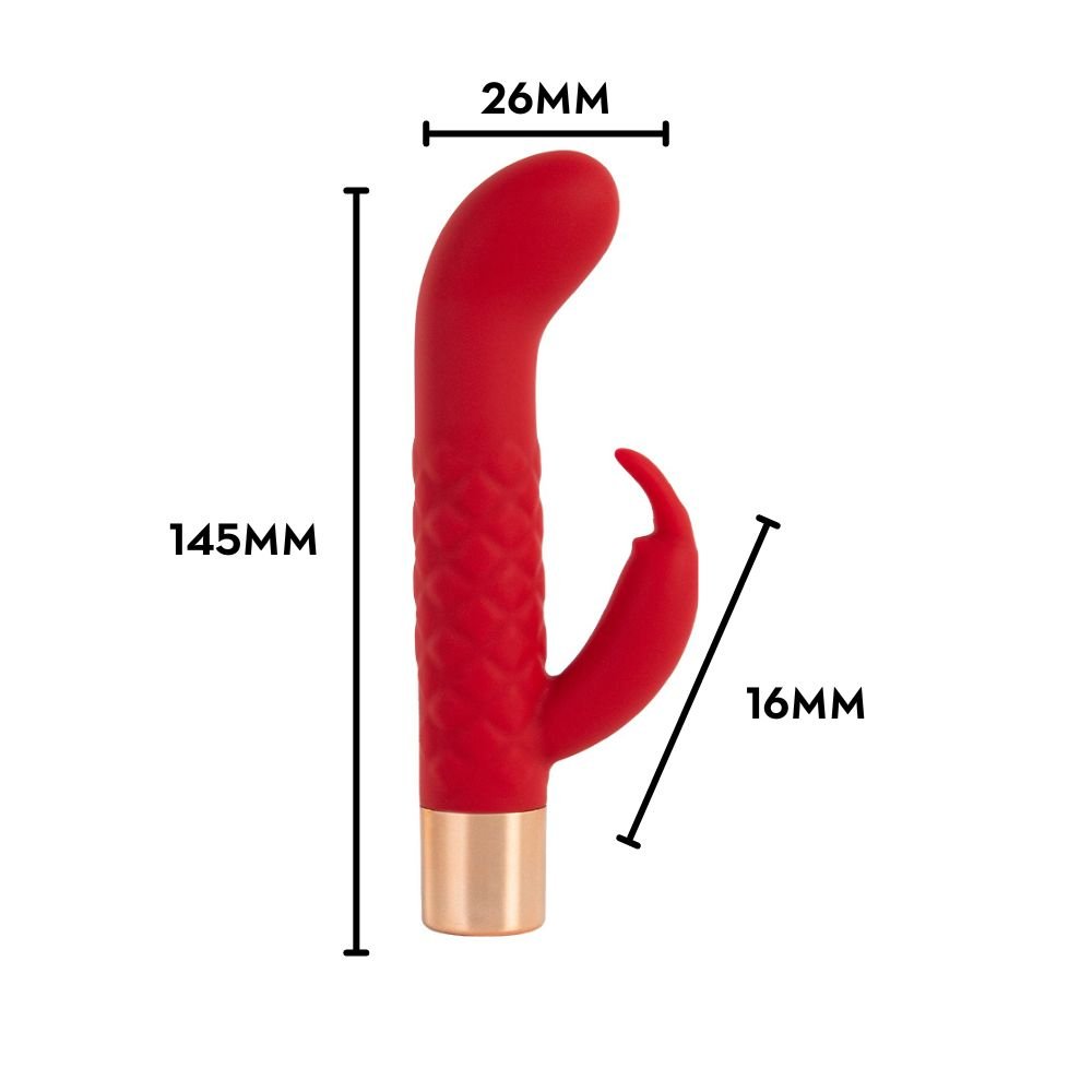Vibrador ponto G c/ estimulador rabbit 7 de vibração (3511) recarregávek — foto 6