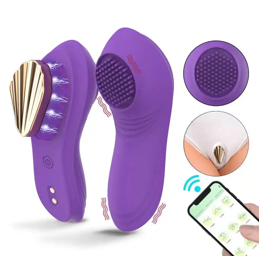 Vibrador de calcinha por aplicativo de celular  9 intendidades (3079) recarregável