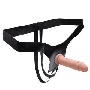 Cinta Com Pênis Maciço 17,5 X 3,8Cm Kgel (kt723) bege