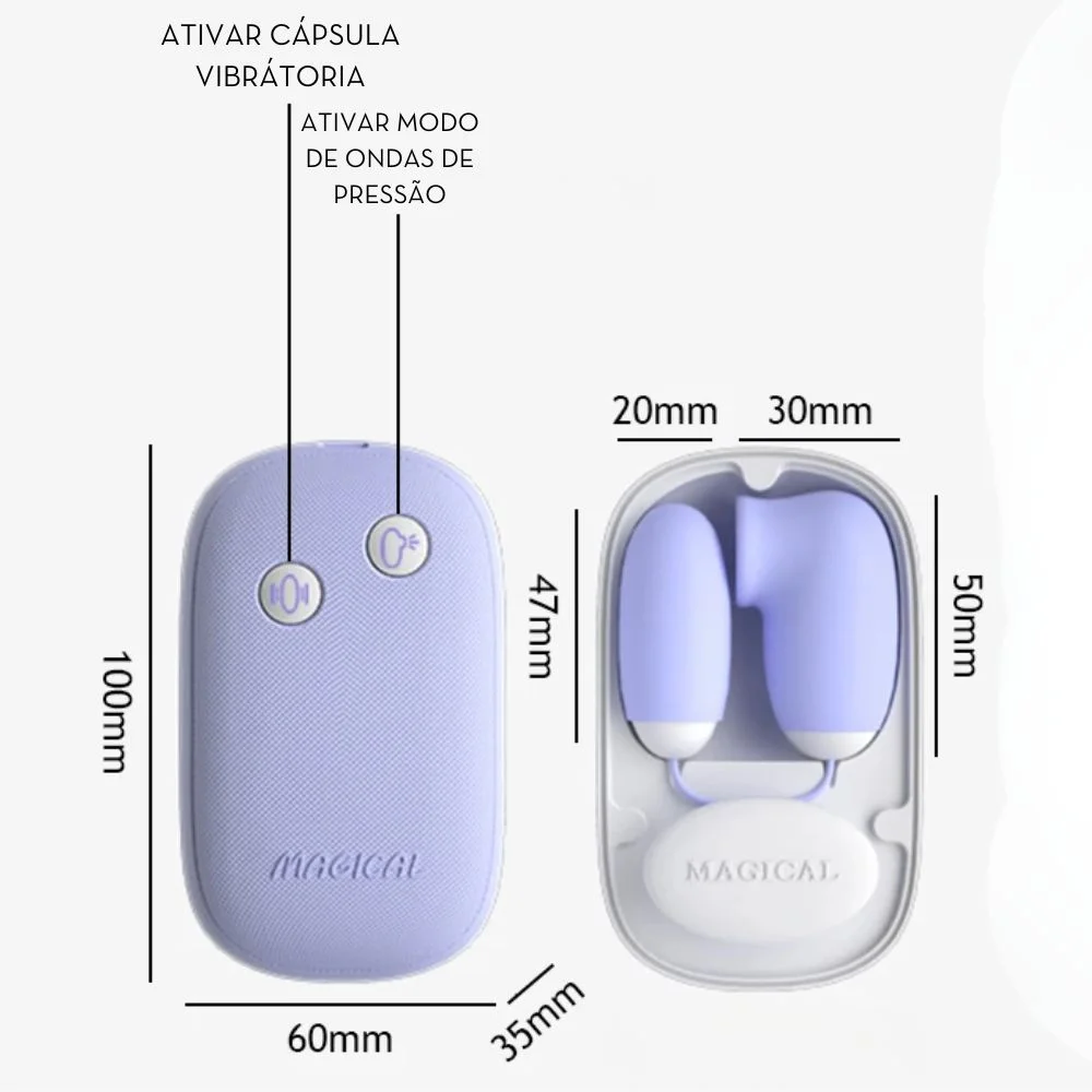 vibrador clitoriano com capsula vibratória e pulsação 10 intensidades (OV044A) USB — foto 6