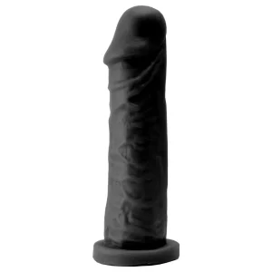 Minervano -Pênis De Borracha Maciça 16 X 4,1Cm (G7ASVBL) preto