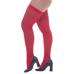 MEIA 7/8 FINA PUNHO SOCIAL PERRUTEXTIL - vermelha