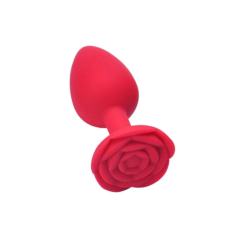 Plug Anal Formato de Rosa em Silicone ( P )