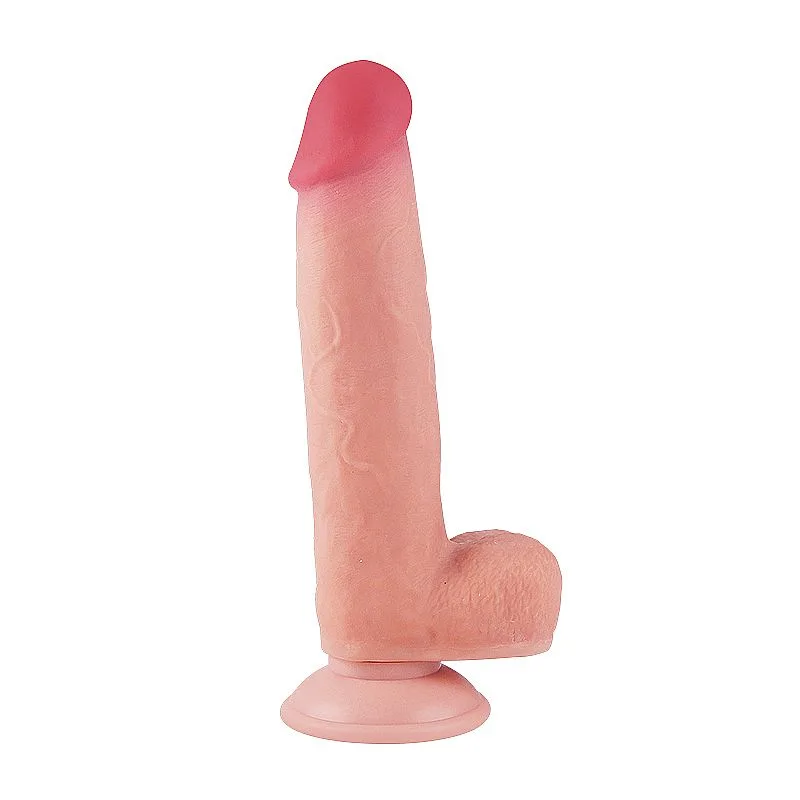 Alex Dildo Super Realístico Dupla Camada - Ventosa Removível - 21,7 x 5,0 cm