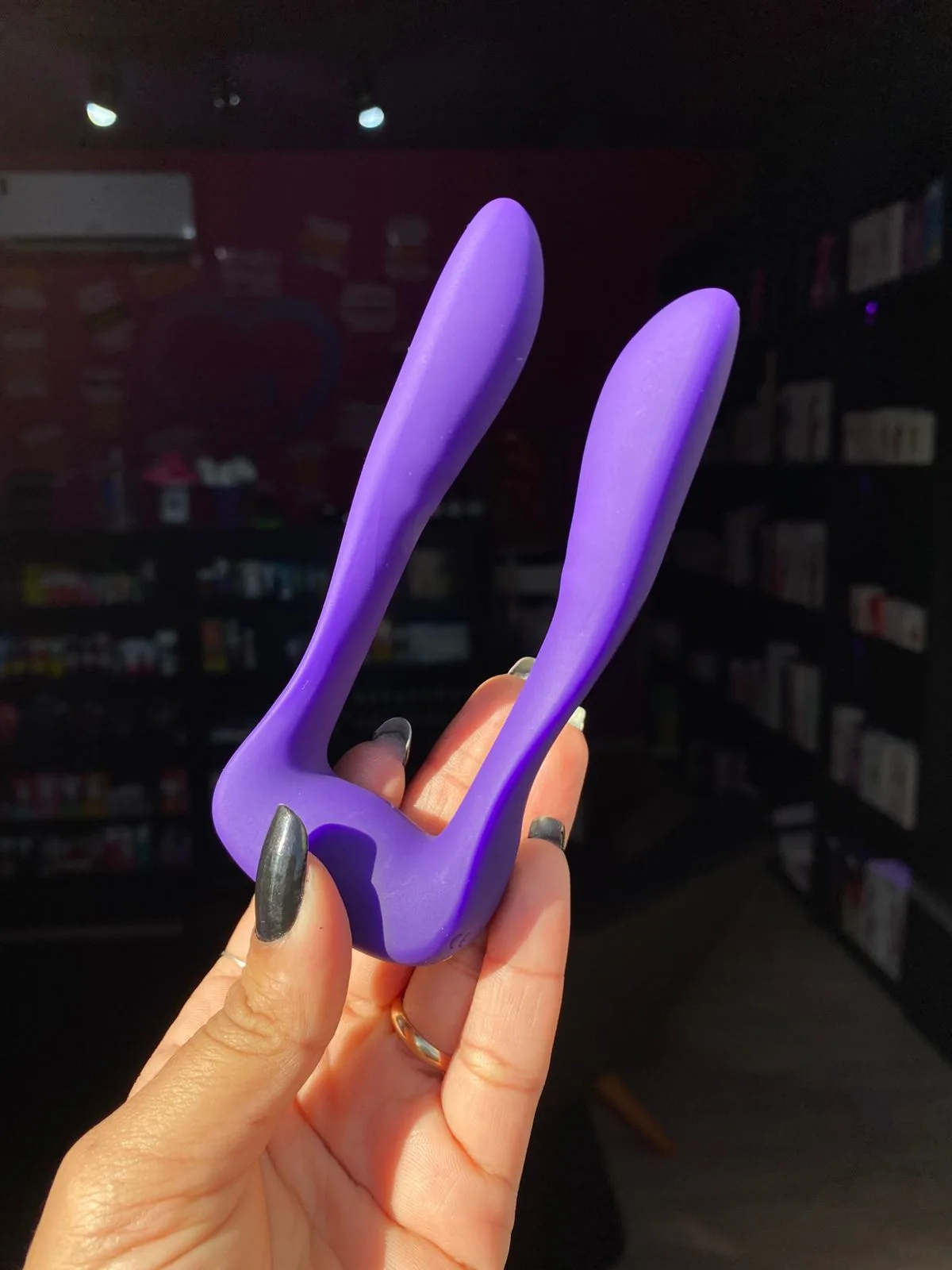 Vibrador de Casal - vibrador com 9 intensidades (6919) recarregável