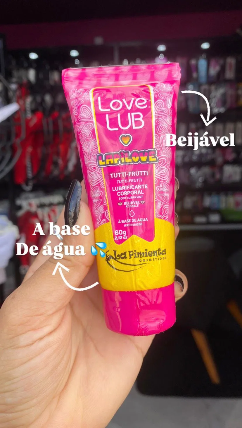 LOVE LUB BUBBALOVE (tutti-frutti) LUBRIFICANTE BEIJÁVEL 60G LA PIMIENTA