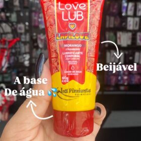 Love Lub LapiLove Lubrificante Corporal Beijável morango 60g La Pimienta